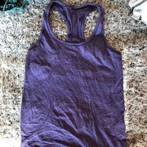 dark purple lululemon racerback tank top